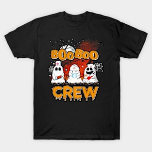 Boo Boo Crew Funny Nurse Halloween Ghost Costume Gift T-Shirt